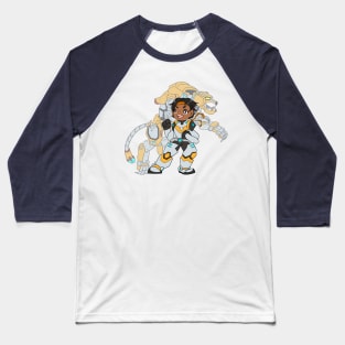 Voltron Yellow Lion Hunk Baseball T-Shirt